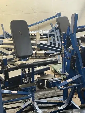 Lot of Miscellaneous Disassembled Weight Room Equipment