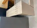 Lot of two (2) map cabinets