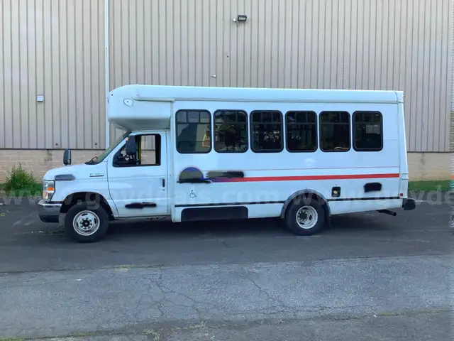 2016 Ford E450 14 Passenger Paratransit Van with wheelchair lift.