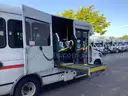 2016 Ford E450 14 Passenger Paratransit Van with wheelchair lift.
