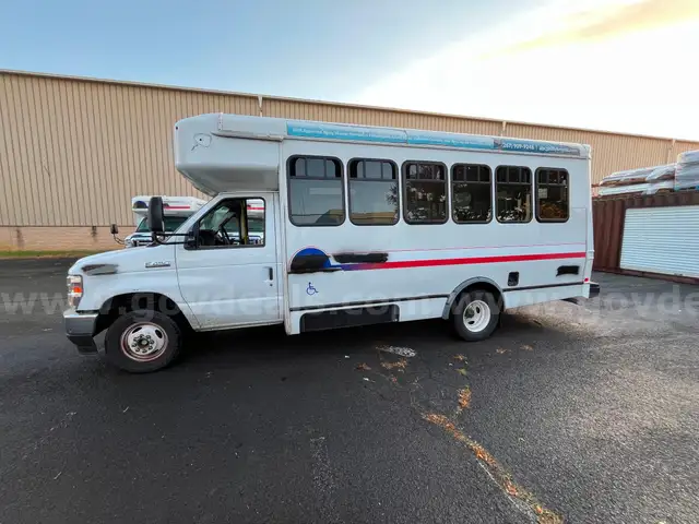 2017 Ford E450 14 Passenger Paratransit Van with wheelchair lift.