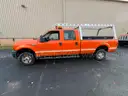 2007 Ford F250XL Super duty 4wheel drive quad cab pickup truck with toolboxes and ladder rack