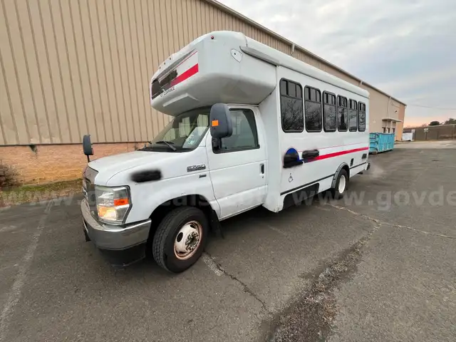 2016 Ford E450 14 Passenger Paratransit Van with wheelchair lift.