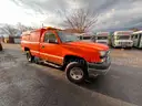 2005 Chevy 2500HD Duramax 4X4 pickup truck with work box.