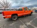2005 Chevy 2500HD Duramax 4X4 Quad cab pickup truck with tool box.