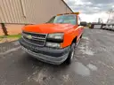 2005 Chevy 2500HD Duramax 4X4 Quad cab pickup truck with tool box.