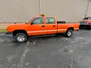 2005 Chevy 2500HD Duramax 4X4 Quad cab pickup truck with tool box.