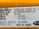 2009 Sterling LT9500 Tandem Axle Dump Truck w/ Front Plow, Wing Plow, Blade, Brine System and Sander