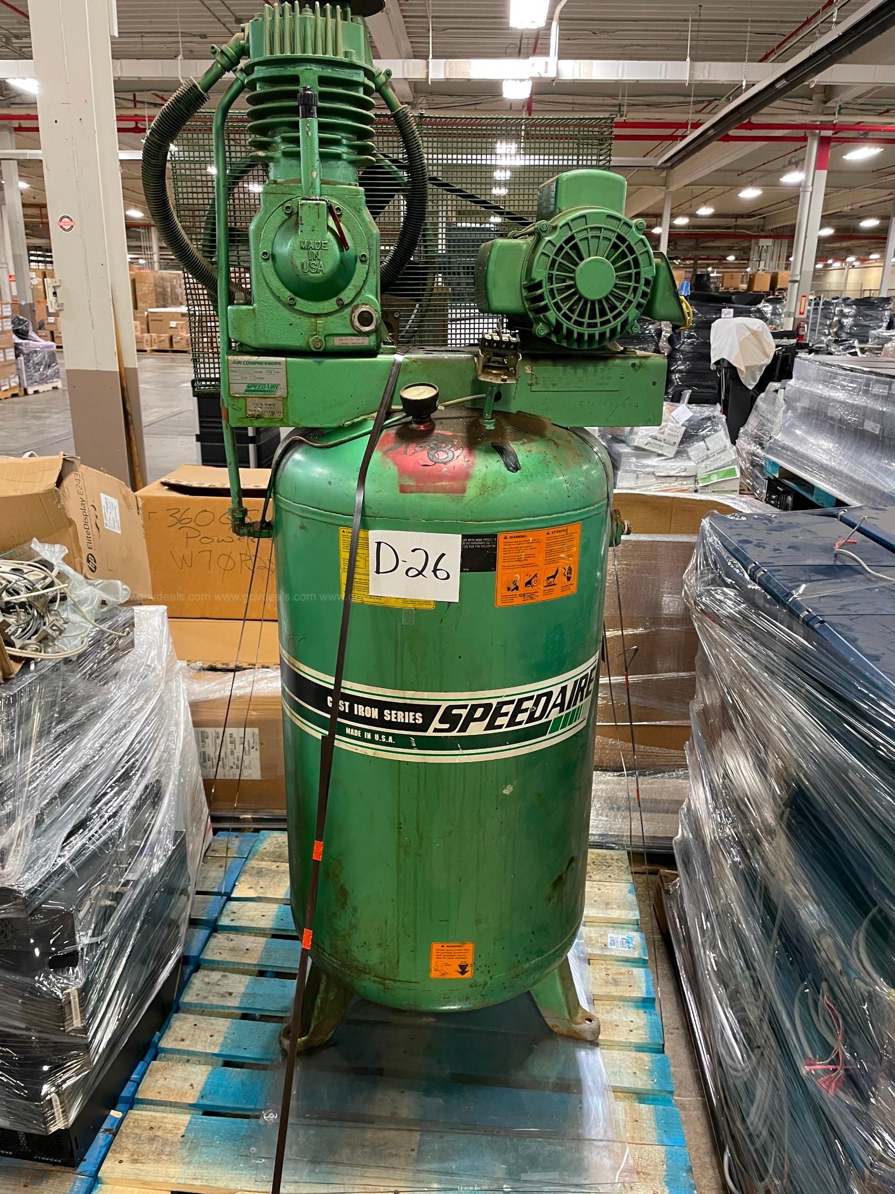 Speedaire 2024 air compressor