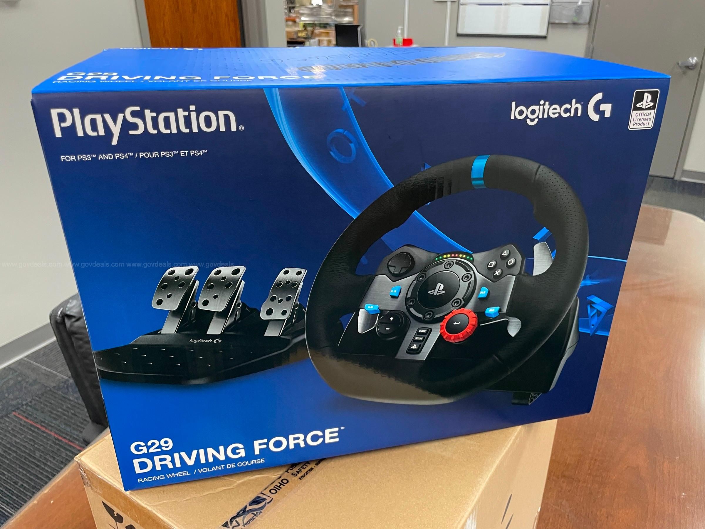 Lot of (5) Playstation G29 Driving Force Racing Wheel by Logitech