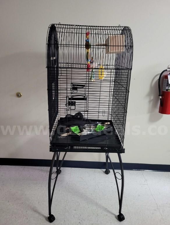 Black Wired Bird Cage, 65