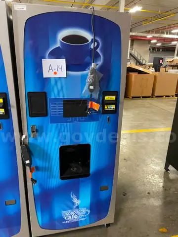 Crane Voce Media Fresh Brew Coffee Vending Machine, Model 605D