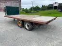 1985 16ft Gooseneck Flatbed Tandem Axle Trailer