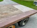 1985 16ft Gooseneck Flatbed Tandem Axle Trailer