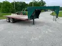 1985 16ft Gooseneck Flatbed Tandem Axle Trailer