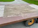 1985 16ft Gooseneck Flatbed Tandem Axle Trailer