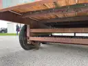 1985 16ft Gooseneck Flatbed Tandem Axle Trailer
