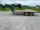1985 16ft Gooseneck Flatbed Tandem Axle Trailer