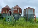 Lot of (3) Grain Bins / Metal Scrap