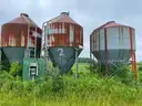 Lot of (3) Grain Bins / Metal Scrap