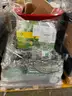 Lot of JD Traveling Tractor Sprinkler, Air Compressors, Seed Spreader, and Other Tools