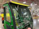 John Deere Tractor with Broom &#x26; Spreader Attachments
