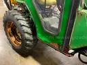 John Deere Tractor with Broom &#x26; Spreader Attachments