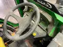 John Deere Tractor with Broom &#x26; Spreader Attachments