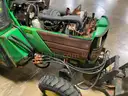 John Deere Tractor with Broom &#x26; Spreader Attachments