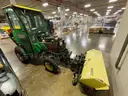 John Deere Tractor with Broom &#x26; Spreader Attachments