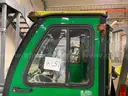 John Deere Tractor with Broom &#x26; Spreader Attachments