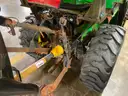 John Deere Tractor with Broom &#x26; Spreader Attachments