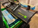 John Deere 4x4 Gator with Cab and Snow Blade