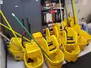 Lot of Mop Buckets and Mop Heads
