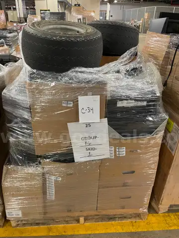 Lot of PC Monitors, Laptops, Scanners, and (2) Small Tires