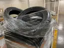 Pallet of (4) Goodyear P235/55/R17 Tires and Metal/Steel Vehicle Partitions