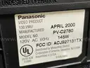 Metal TV Cart with Panasonic TV/VCR Combo, Model PV-C2780