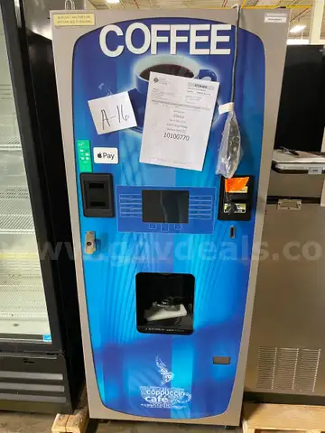 Crane Voce Media Fresh Brew Vending Machine, Model 605D