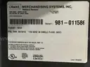 Crane Vending Machine, Model 981D