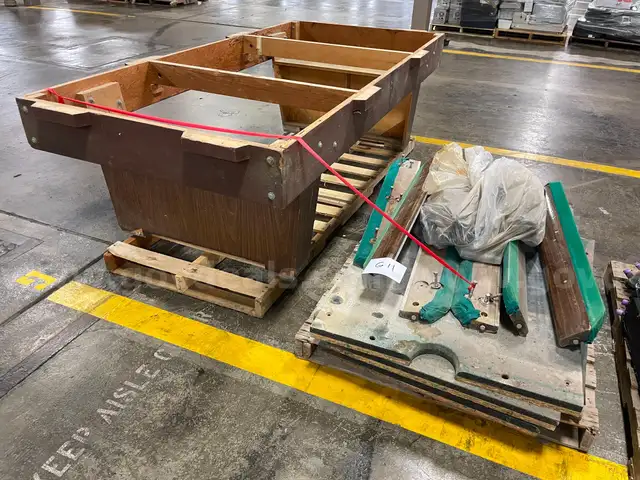 Pool Table Frame, Slates, and Rails