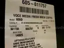 Voce Media Fresh Brew Coffee Vending Machine, Model 605D