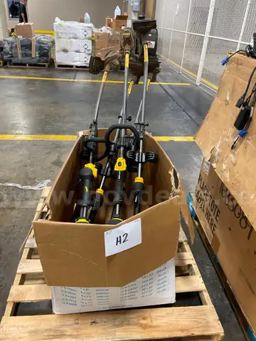 Lot of (5) Dewalt Battery Operated Weed Wackers