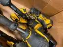 Lot of (5) Dewalt Battery Operated Weed Wackers