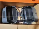Lot of (4) Metal Stools &#x26; (4) Dust Pans