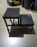 Lot of (4) Metal Stools &#x26; (4) Dust Pans