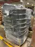 Lot of 32 Gallon Trash Cans with Wheeled Bases
