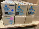 Lot of Various Konica Minolta Toner Cartridges