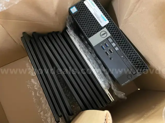 Lot of Surface Laptops and a Dell Desktop PC