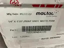Lot of 54&#x22; x 150&#x2019; Print Vinyl Grey Matte Perm