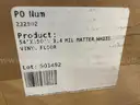 Lot of 54&#x22; x 150&#x2019; 3.4 Mil Matter White Vinyl Floor